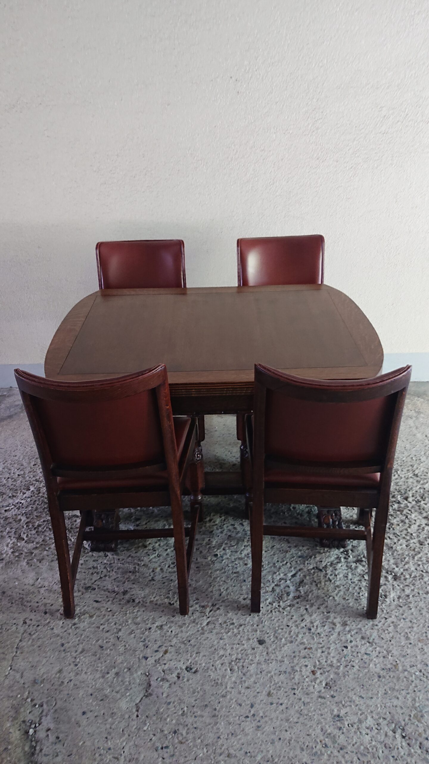 オーク材 テーブル&チェアーセット 49K-27